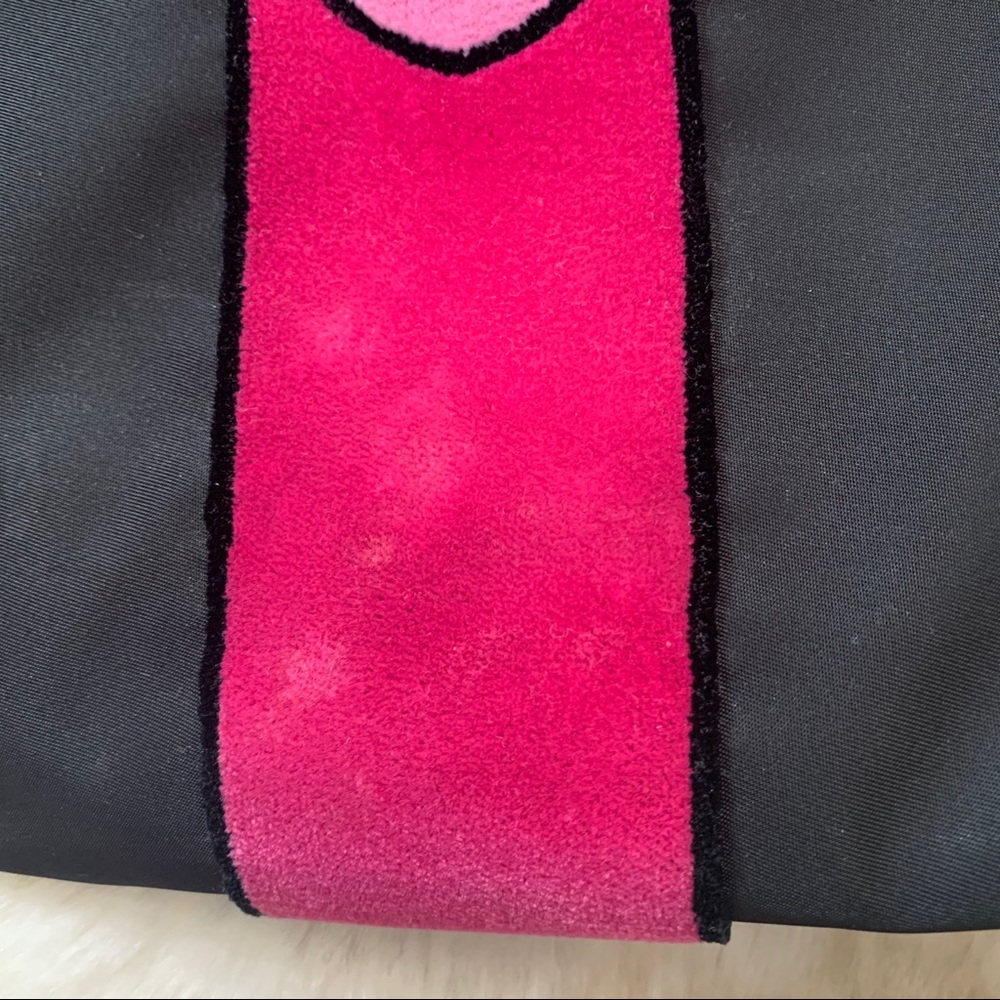 Prada Black & Velvet Nylon Tessuto Ricamo Tote Bag - Picture 8 of 9